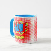 Aangepaste,  striptekenstijl Pop met kunststijl BA Mok (Voorkant links)