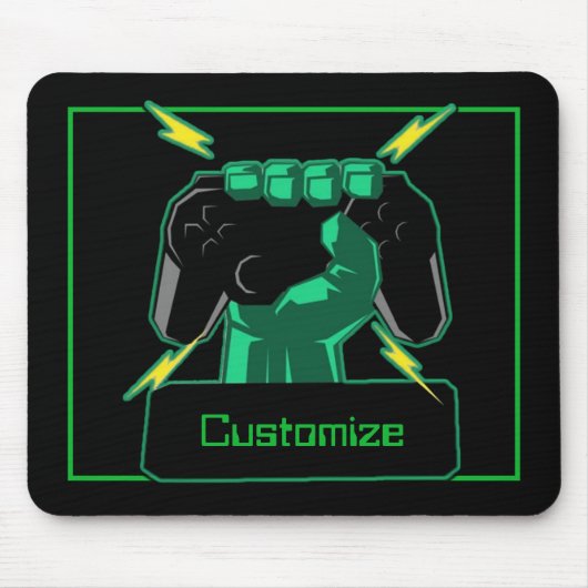 Aangepaste stroomgamer muismat (Voorkant)