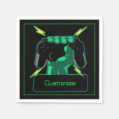 Aangepaste stroomgamer servet (Voorkant)