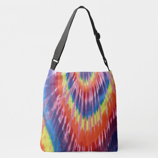 Aangepaste Stropdas-kleurstofdraagtas Crossbody Tas (Achterkant)