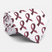 Aangepaste Stropdas voor kleuroorzaken - Bewustmak (Opgerold)