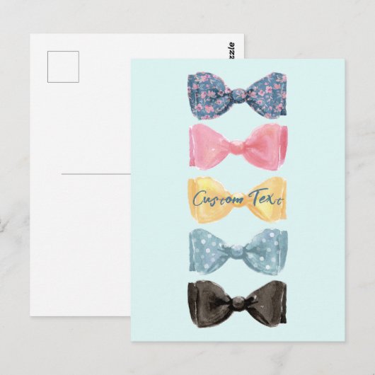 Aangepaste Stropdassen Briefkaart (Voorkant / Achterkant)