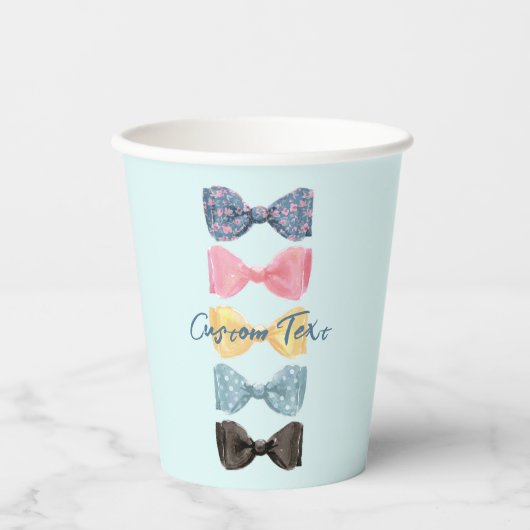 Aangepaste Stropdassen Papieren Bekers (Voorkant)