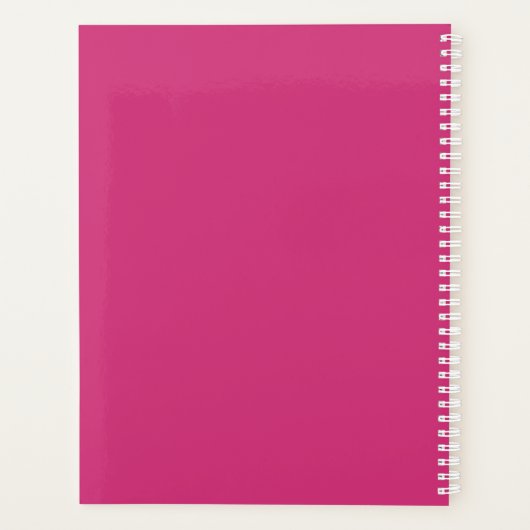 Aangepaste Student Academic Planner (Achterkant)