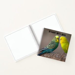 Aangepaste student notitie boek schrijven spiraal 