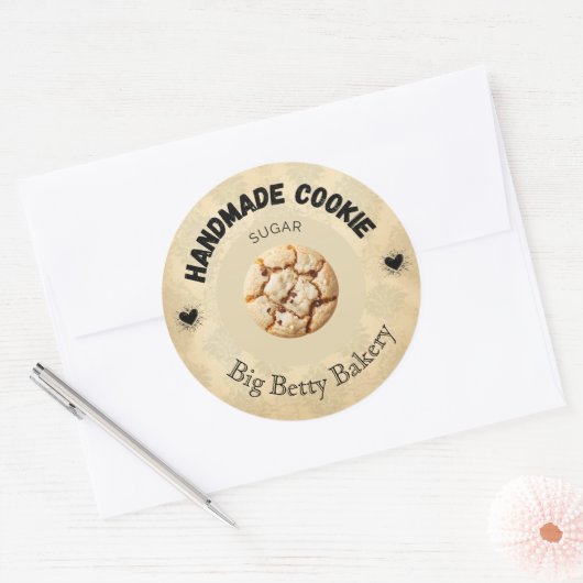 Aangepaste suiker Cookie Labels | Gepersonaliseerd (Envelop)