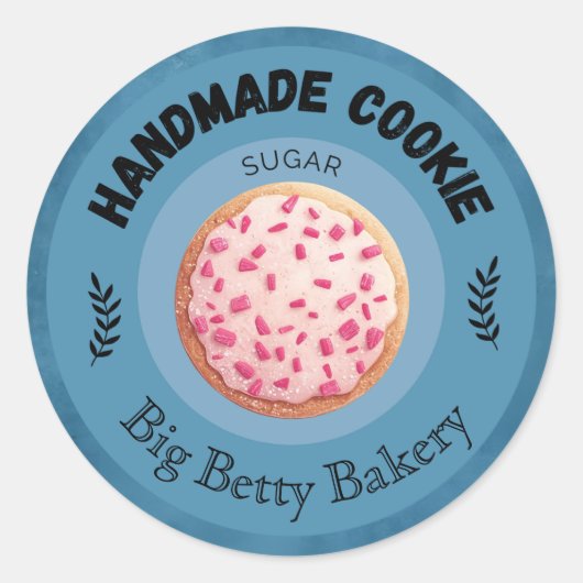 Aangepaste suiker Cookie Labels | Gepersonaliseerd (Voorkant)