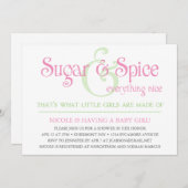 Aangepaste suikerindustrie en speciale babyvoeding kaart (Voorkant / Achterkant)