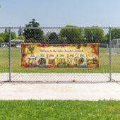 Aangepaste Sukkah-banner, Sukkot Ushpizin Spandoek (Insitu)