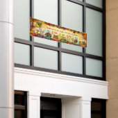 Aangepaste Sukkah-banner, Sukkot Ushpizin Spandoek (Buitenkant Gebouw)