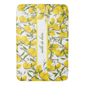 Aangepaste Summery Citrus Lemon Tree Branches Badmat (Voorkant Verticaal)