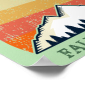 Aangepaste Sunset Herfst Retreat Mountain Wandelto Poster (Hoek)