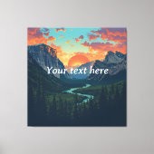 Aangepaste Sunset Wilderness Print – gepersonalise (Voorkant)