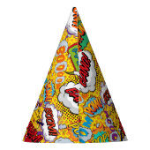 Aangepaste superheld verjaardag feesthoedjes (Achterkant)