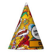 Aangepaste superheld verjaardag feesthoedjes (Links)