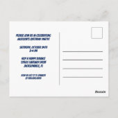 Aangepaste Superhelden Jongens Verjaardagsfeest Ui Briefkaart (Achterkant)