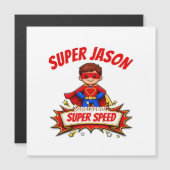Aangepaste superheldennaam en superkracht voor kin (Voorkant / Achterkant)