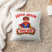 Aangepaste superheldennaam en superkracht voor kin kussen (Deken)