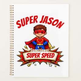 Aangepaste superheldennaam en superkracht voor kin planner