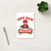 Aangepaste superheldennaam en superkracht voor kin post-it® notes (Kantoor)