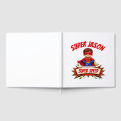 Aangepaste superheldennaam voor kinderen gastenboek (Volledig)