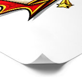 Aangepaste superheldennaam voor kinderen poster (Hoek)