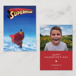 Aangepaste Superman foto valentijnskaart Notitiekaartje