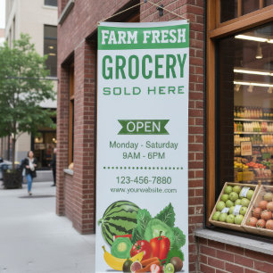 Aangepaste supermarkt spandoek