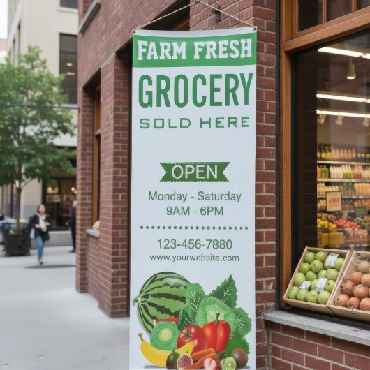 Aangepaste supermarkt spandoek