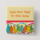 Aangepaste Surfboards Button (Voorkant)