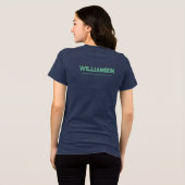 Aangepaste Surfen Lover Surfer Locatie Datum Naam Tri-Blend Shirt (Achterkant volledig)