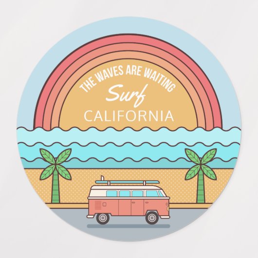 Aangepaste surfer labels (Design 2)