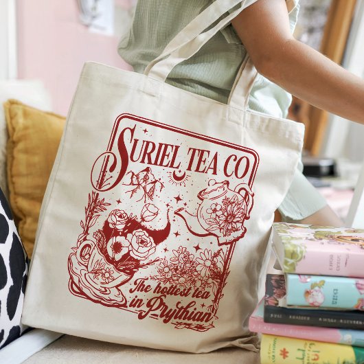 Aangepaste Suriel Tea Co Quote Bookish Acotar Gift Tote Bag