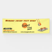 Aangepaste Sushi Bar Restaurant Reclame Groot Spandoek (Horizontaal)