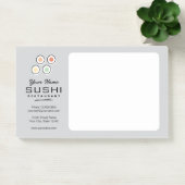 Aangepaste sushi restaurant logo bestelinname post-it® notes (Kantoor)