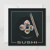 Aangepaste Sushi-uitnodigingen Kaart (Voorkant)