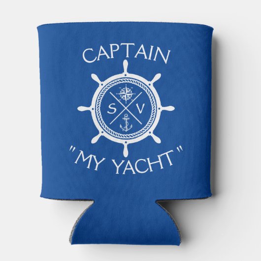 Aangepaste SV-zeilboot Logo "Jouw naam hier" Blikjeskoeler (Achterkant)