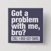 Aangepaste SWAG-knop Vierkante Button 5,1 Cm (Voorkant)