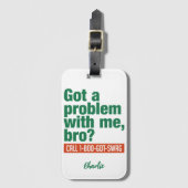 Aangepaste SWAG-naam Bagagelabel (Voorkant (verticaal))