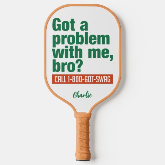 Aangepaste SWAG-naam Pickleball Paddle (Voorkant)
