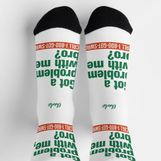 Aangepaste SWAG-naam Sokken (Top)