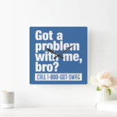 Aangepaste SWAG-wandklok Vierkante Klok (Huis)