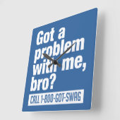 Aangepaste SWAG-wandklok Vierkante Klok (Hoek)