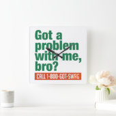 Aangepaste SWAG-wandklok Vierkante Klok (Huis)