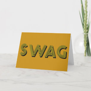 Aangepaste SWAG-wenskaarten Kaart