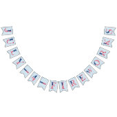 Aangepaste 'Swallowtail Party Bunting Banner' op 4 Vlaggetjes (Alle)