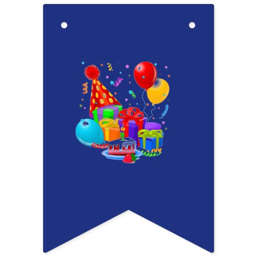 Aangepaste 'Swallowtail Party Bunting Banner' Vlaggetjes (Eerste vlag)