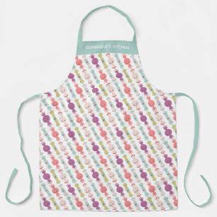 Aangepaste Sweet Kawaii Snoep All-Over Print Schor Schort