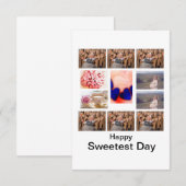 Aangepaste Sweetest Day 11 Foto Collage Kaart (Voorkant / Achterkant)