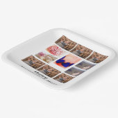 Aangepaste Sweetest Day 11 Foto Collage Papieren Bordje (Gebogen)